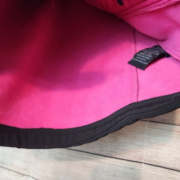 CB Cutter Buck Sport Jacket Women's Size M 10-12 Black Pink Heavyweight Hoodie - Picture 7 of 16